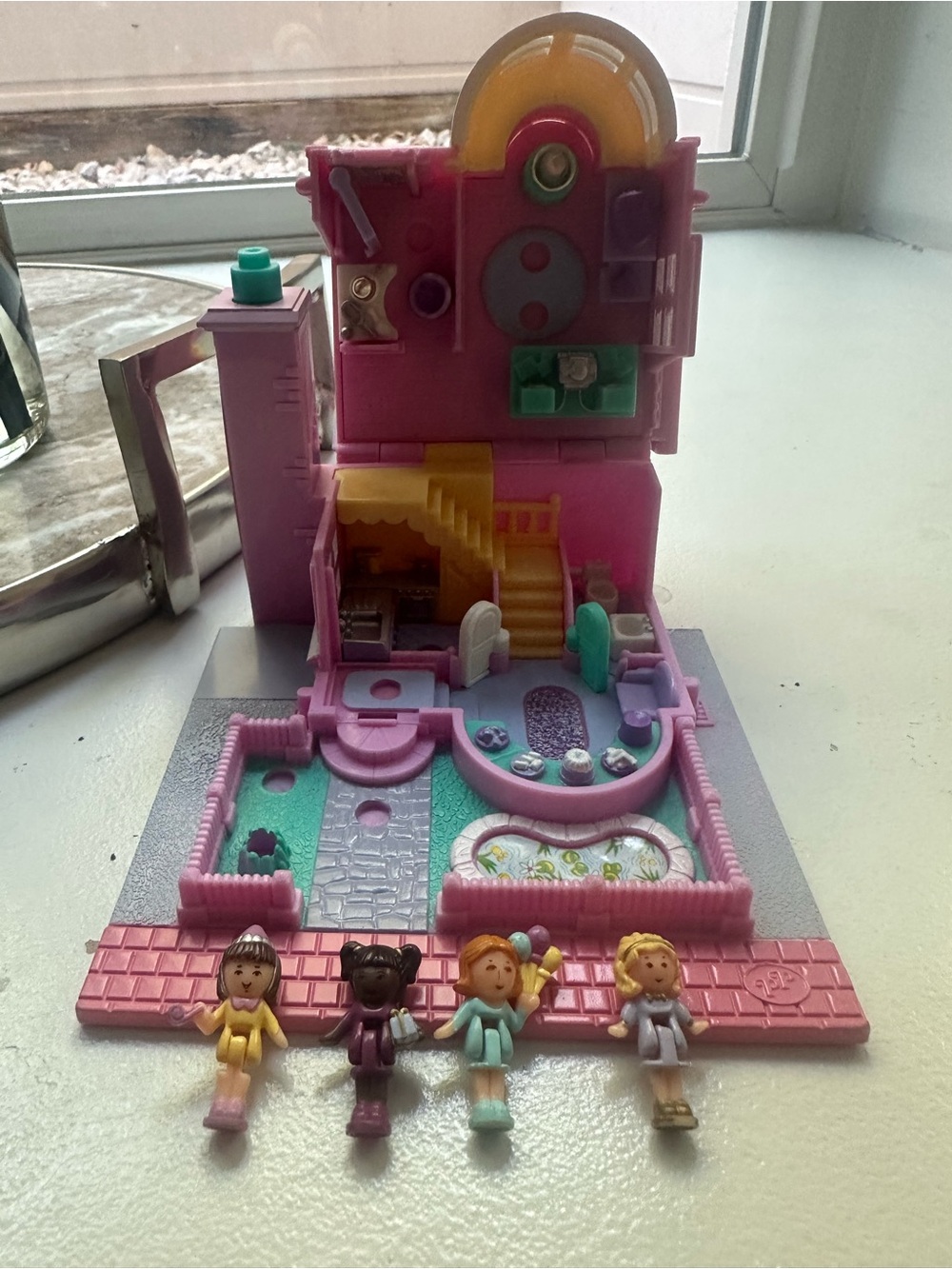 Vintage 90s Polly Pocket Bay Window House Set (Missing tree) - Picture 4 of 7